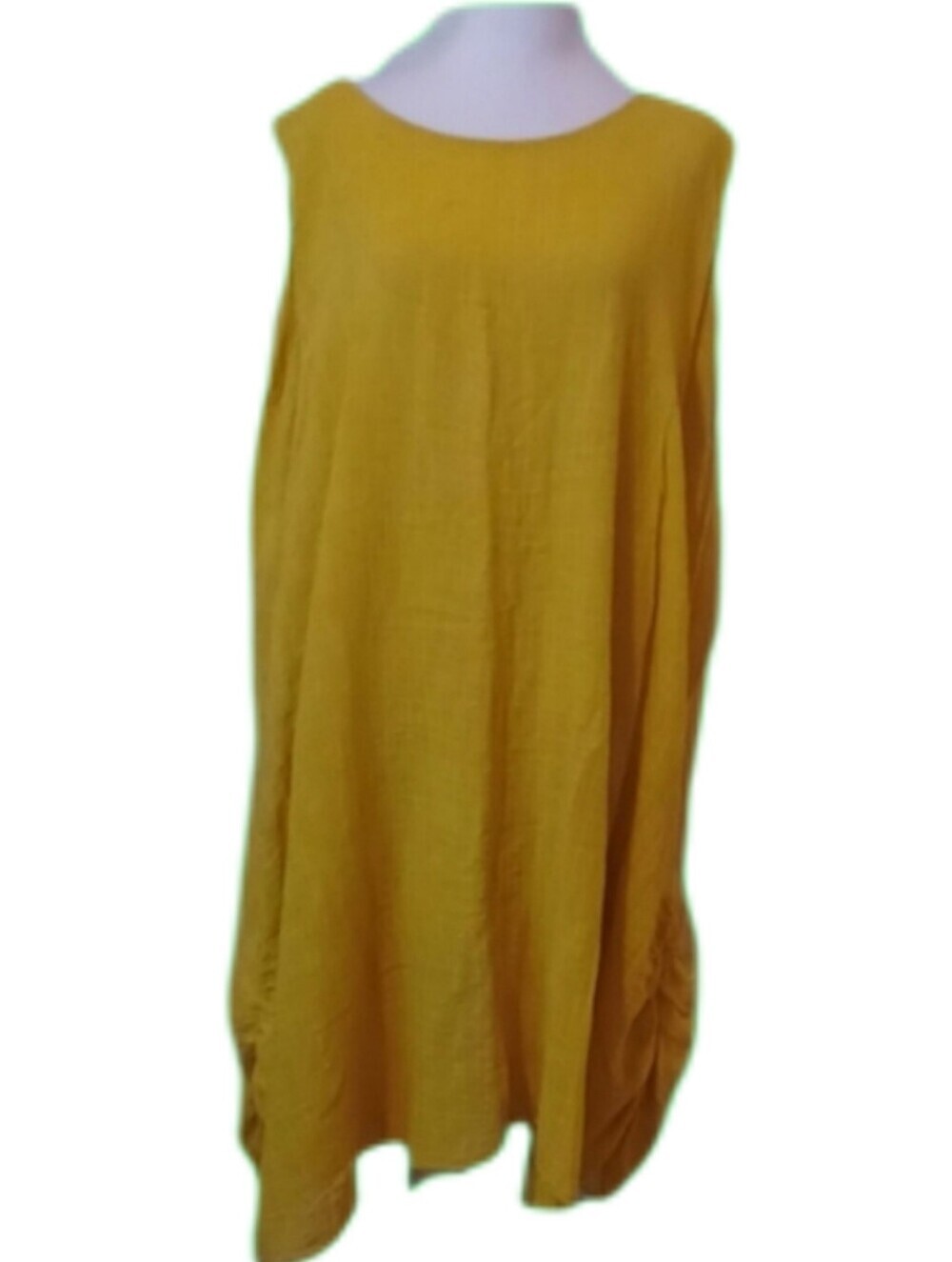 ** Yellow Sleeveless Dress Women's Size 2X